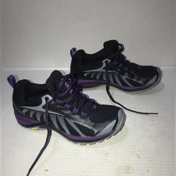 NWOB Merrell Womens Siren Edge 3 J034438 Black Run Hike Shoes Sneakers Sz 6 - Picture 2 of 6